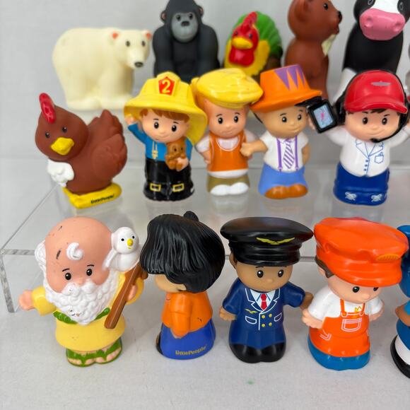 Fisher Price Little People Lot 19 Figures Zoo Farm Animals Mixed Replacements - Picture 3 of 12